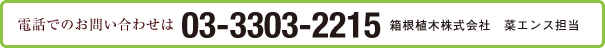 詳しいお問い合わせは03-3303-2215
